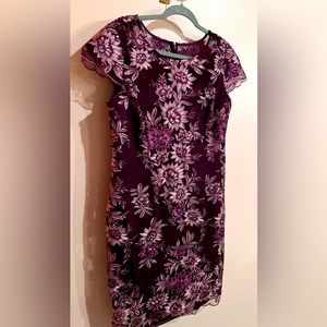 Alex Evenings Size 12 purple cocktail Evening Formal dress